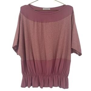 Ces Femme Mauve Striped Blouse